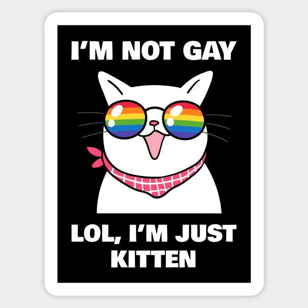 Funny Gay Cat Sticker by sqwear